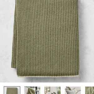 New William Sonoma Cashmere Knit Throw Blanket 50x70